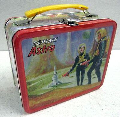 captain astro metal lunch box|CAPTAIN ASTRO LUNCH BOX NEW METAL FULL .